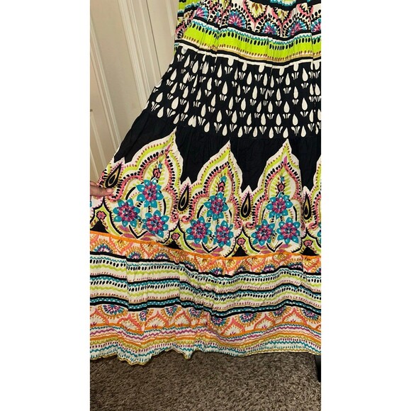 Vintage Soft surroundings boho gypsy funky festival maxi skirt size TALL MEDIUM - Picture 6 of 9